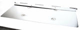 License Plate Holder Single Piano Hinge Chrome Steel Rectangular-18 X 8 GG#60540