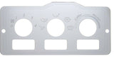 A/C heater control 3 switch plate for Peterbilt 1995-2005 stainless UP#48000