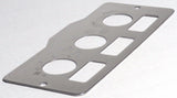 A/C heater control 3 switch plate for Peterbilt 1995-2005 stainless UP#48000