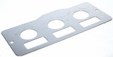 A/C heater control 3 switch plate for Peterbilt 1995-2005 stainless UP#48000