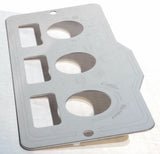 A/C heater control 3 switch plate for Peterbilt 1995-2005 stainless UP#48000