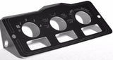 A/C heater control 3 switch plate for Peterbilt 1995-2005 stainless UP#48000