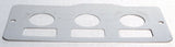 A/C heater control 3 switch plate for Peterbilt 1995-2005 stainless UP#48000