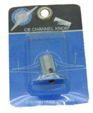 CB Radio Channel Select Knob Universal Fit Clear Jewel Chrome 1/4” I.D. UP#21780