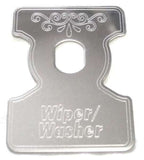 Wiper/Washer Switch Plate for 1982-2001 Kenworth B Models Stainless GG#68730
