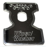 Wiper/Washer Switch Plate for 1982-2001 Kenworth B Models Stainless GG#68730