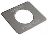 Switch Plate for Freightliner Engine Override Stainless Block Lettering GG#68765