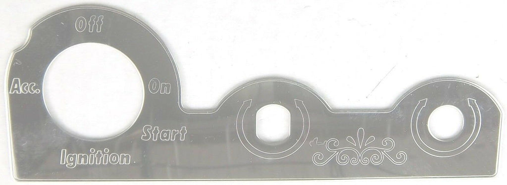 Switch Plate for Peterbilt Ignition Key Wiper & Dimmer Stainless Steel GG#68459