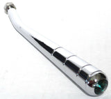 trailer brake handle bent 7" green jewel chrome body for Kenworth Freightliner