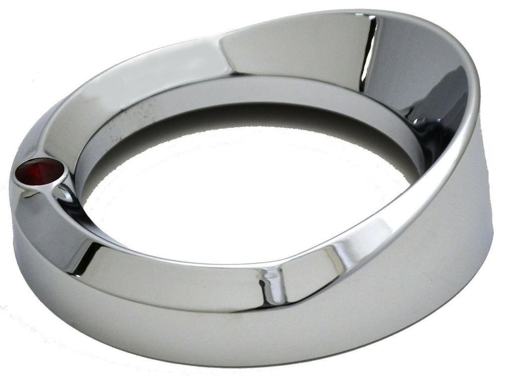 Gauge Cover for Kenworth 5-7/16" Speedometer or Tachometer Red Chrome #UP40656