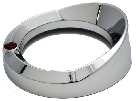 Gauge Cover for Kenworth 5-7/16" Speedometer or Tachometer Red Chrome #UP40656