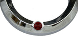 Gauge Cover for Kenworth 5-7/16" Speedometer or Tachometer Red Chrome #UP40656
