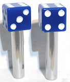 Door Lock Knobs Blue Dice Screw on Inside Threaded 10-32 Plastic UP#70043