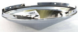 Front Hub Caps 4 Even Notches Cone Pointed Chrome 7/16" Lip UP#10146 Pair