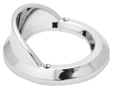 Round Light Bezel W/visor for 2" Grommet Chrome Plastic 2 Hole UP#10481B Each