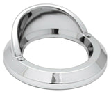 Round Light Bezel W/visor for 2" Grommet Chrome Plastic 2 Hole UP#10481B Each