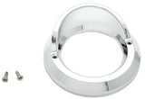 Round Light Bezel W/visor for 2" Grommet Chrome Plastic 2 Hole UP#10481B Each
