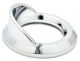 Round Light Bezel W/visor for 2" Grommet Chrome Plastic 2 Hole UP#10481B Each