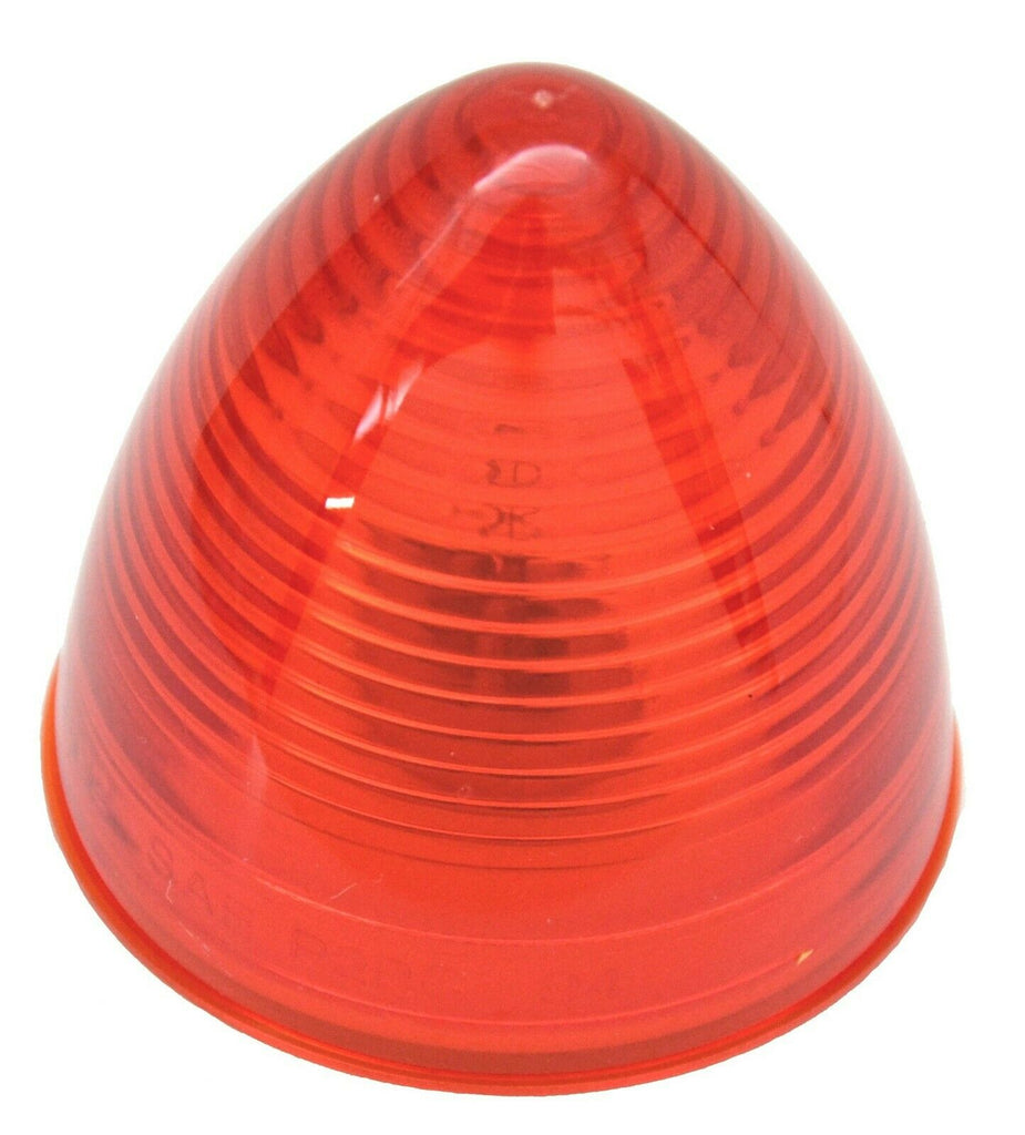 light incandescent 2 1/2" red beehive cone for Kenworth Peterbilt Freightliner