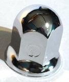 nut covers(10) 1-1/8" standard style flange chrome steel 1-5/8" tall Peterbilt