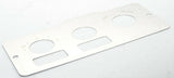 A/C heater control plate 2 switch 3 knob stainless metal for Peterbilt 1995-05