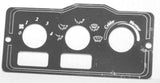 A/C heater control plate 2 switch 3 knob stainless metal for Peterbilt 1995-05