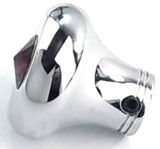 Universal Dash Deluxe Knob for 1/4” Shaft RED Jewel Chrome Set Screw UP#23587