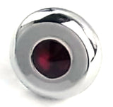 Universal Dash Deluxe Knob for 1/4” Shaft RED Jewel Chrome Set Screw UP#23587