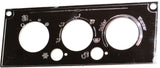 A/C Heater HVAC Plate for Kenworth W900 T800 T600 3 Knob 2 Hole Stainless Steel