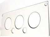 A/C Heater HVAC Plate for Kenworth W900 T800 T600 3 Knob 2 Hole Stainless Steel