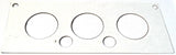 A/C Heater HVAC Plate for Kenworth W900 T800 T600 3 Knob 2 Hole Stainless Steel