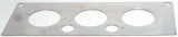 A/C Heater HVAC Plate for Kenworth W900 T800 T600 3 Knob 2 Hole Stainless Steel