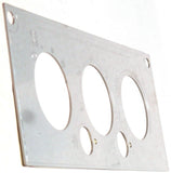 A/C Heater HVAC Plate for Kenworth W900 T800 T600 3 Knob 2 Hole Stainless Steel