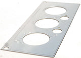 A/C Heater HVAC Plate for Kenworth W900 T800 T600 3 Knob 2 Hole Stainless Steel