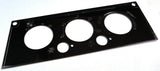 A/C Heater HVAC Plate for Kenworth W900 T800 T600 3 Knob 2 Hole Stainless Steel