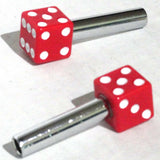 Door Lock Knobs Red Dice Screw on Inside Threaded 10-32 Plastic UP#70040
