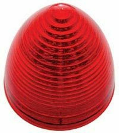 LED light 2 1/2" beehive cone red lens 13 red LEDS for Peterbilt Kenworth Freigh