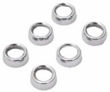 face nut covers(6) toggle switch chrome plastic Freightliner dash switches