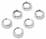 face nut covers(6) toggle switch chrome plastic Freightliner dash switches