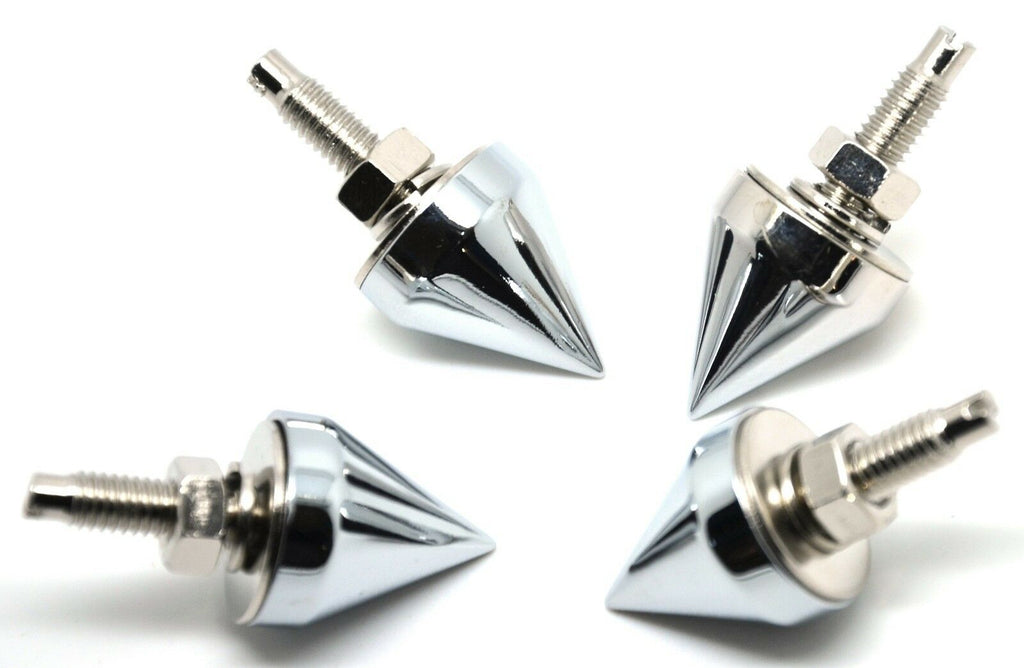 Spike License Plate Bolts Universal Fit Zinc Die Cast 1/8” OD UP#10878-Pack of 4