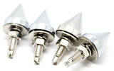 Spike License Plate Bolts Universal Fit Zinc Die Cast 1/8” OD UP#10878-Pack of 4