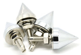 Spike License Plate Bolts Universal Fit Zinc Die Cast 1/8” OD UP#10878-Pack of 4