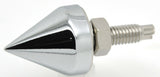 Spike License Plate Bolts Universal Fit Zinc Die Cast 1/8” OD UP#10878-Pack of 4