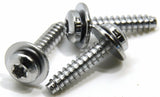 Dash panel screws(3) replacements chrome steel Freightliner Cascadia 2008+