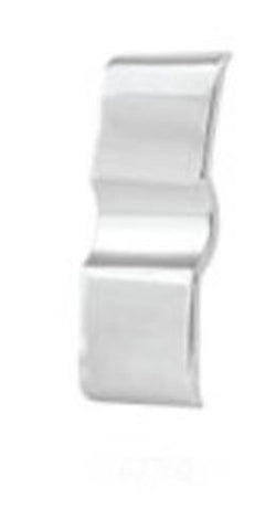 Switch cover 2 hole blank chrome plastic Freightliner Cascadia 2008 & up dash