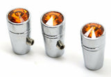 Toggle Switch Extensions for Peterbilt Amber jewel 1" chrome UP#40211-3 Per Pkg