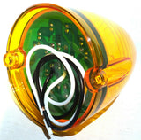 Light 19 amber LEDS amber lens beehive for Peterbilt Grakon top of cab lite each