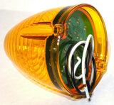 Light 19 amber LEDS amber lens beehive for Peterbilt Grakon top of cab lite each