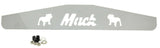 Rear Mud Flap Plate/Weight MACK Cutout 4" X 24" Chrome Stud Mount GG#30100 Each