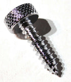 Upper Dash Screws for Kenworth Chrome Knurled Red Jewel 1" UP#23885 Set of 6